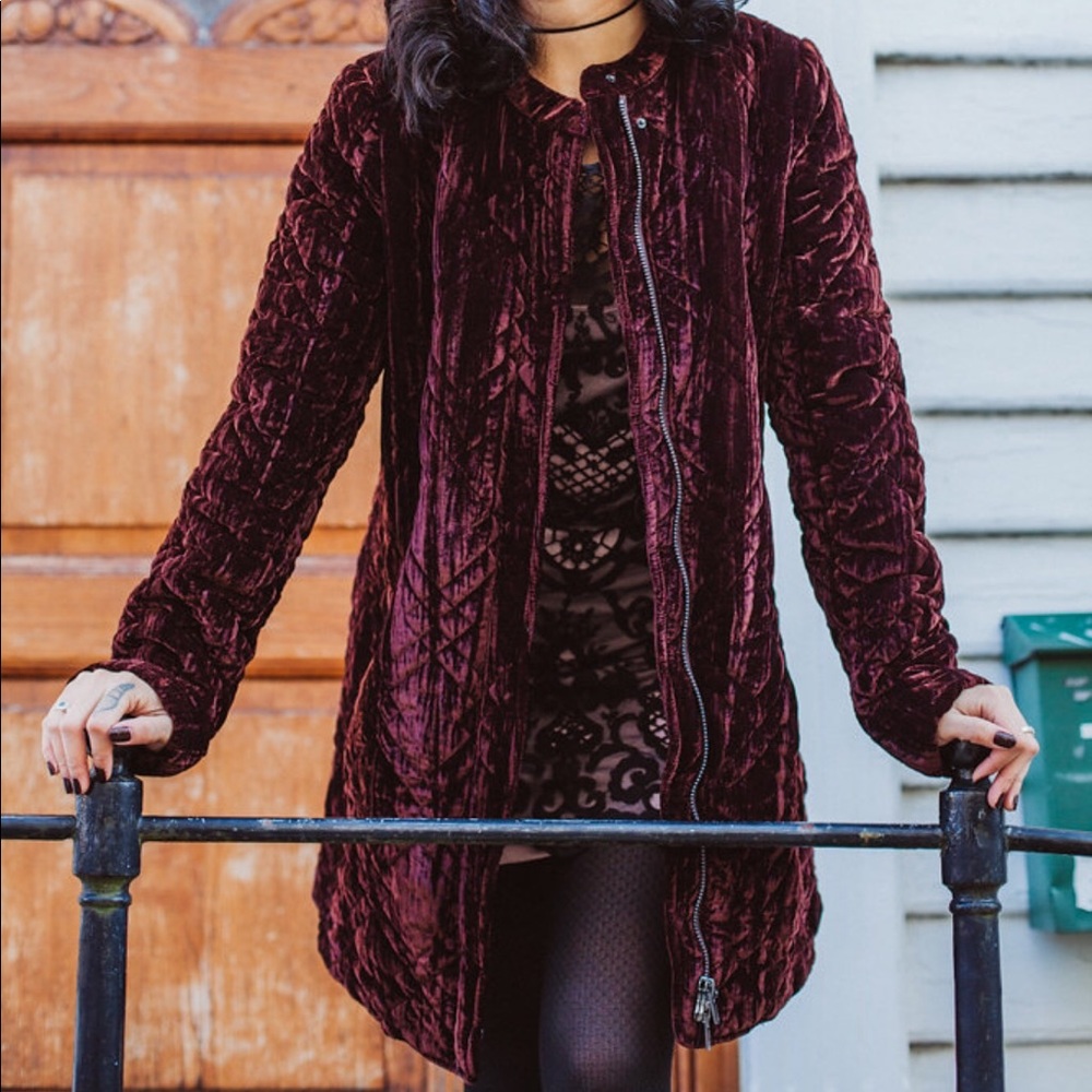 Free people All over quilted jacket